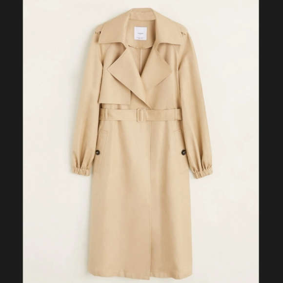 Mango Linen Trench🛍 - Picture 4 of 7